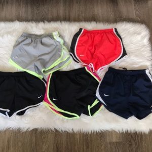 5 pair Nike Dri-Fit Running Shorts (all Sz XS)